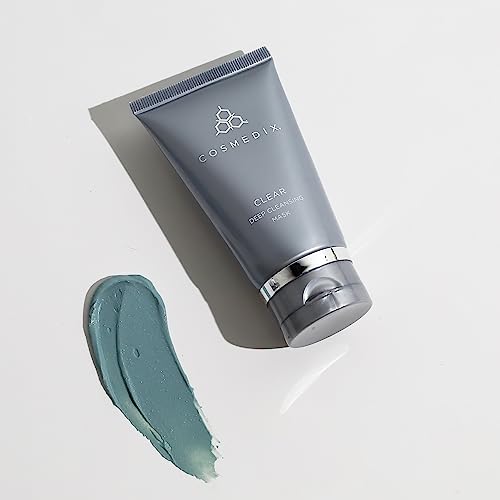 COSMEDIX Exfoliating Face Mask - Deep Cleansing & Detoxifying Facial Mask for Daily Impurities, Oil, Dirt, Dead Skin & Residue - Gentle for Sensitive Skin with Activated Charcoal & Kaolin Clay