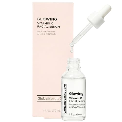 Global Beauty Care Vitamin C - Facial Serum with Niacinamide, AHA & Vitamin E 1fl oz 30ml