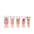 LOVFUL Press on Duck Nails Salon Quality Rolling Luxe Curve | Handmade Acrylic with Full Covered Crystals | Reusable Fake Nails | Duck Classic Regular 1.3 in | H144-M