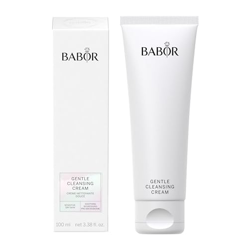 BABOR Gentle Cleansing Cream for Dry and Sensitive Skin, Especially Mild, Skin-friendly and Creamy Cleansing Lotion, Vegan Formula, Gentle Cleansing Milk