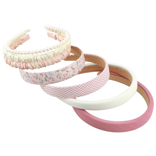 7pc Padded Floral Headbands for Women & Girls Set