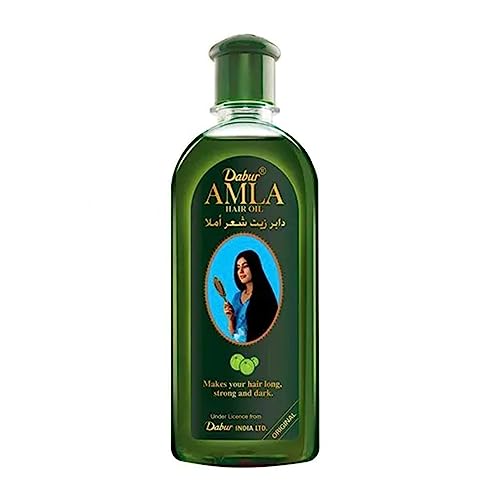 Dabur Amla Hair Oil 500ml - 100% Natural, Enhances Hair Growth, Nourishes Scalp and Hair