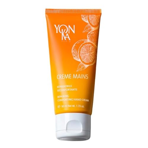 Yonka Sweet Orange Shea Butter Hand Cream | Vitamins E and Grape Seed Oil Soften and Repair | Fragrant Manarin and Citrus Scent | Nourish dry Hands, Nails and Cuticles | 1.73 oz