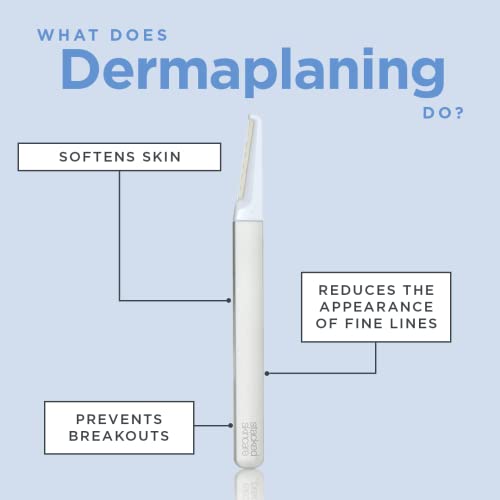 StackedSkincare Mini Precision Dermaplaning Replacement Blades (3 Pack) ? For Detail Areas ? Compatible with StackedSkincare Dermaplaning Tool