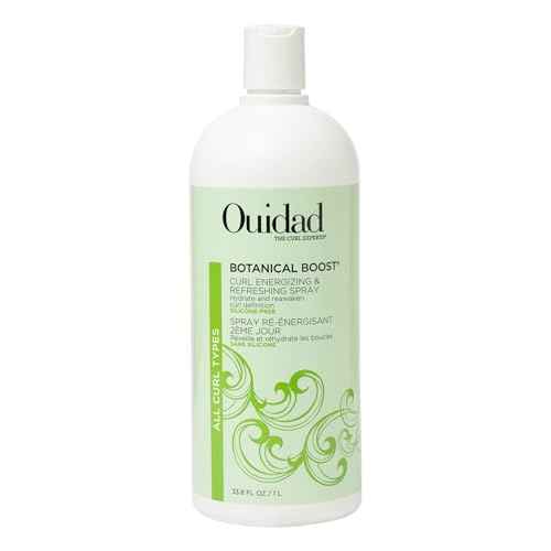 Ouidad Botanical Boost Curl Energizing & Refreshing Hair Spray, Curl Spray for Lasting Definition, No-Residue Hair Spray for Curly Hair, Adds Weightless Moisture, All Curl Types