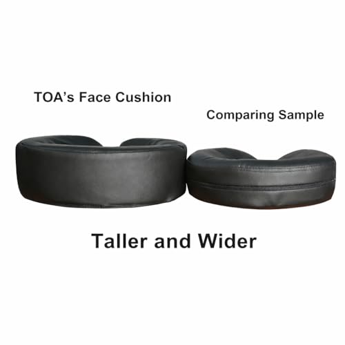 TOA Black Massage Headrest Face Cushion 3.5 Inch Support for Massage Table