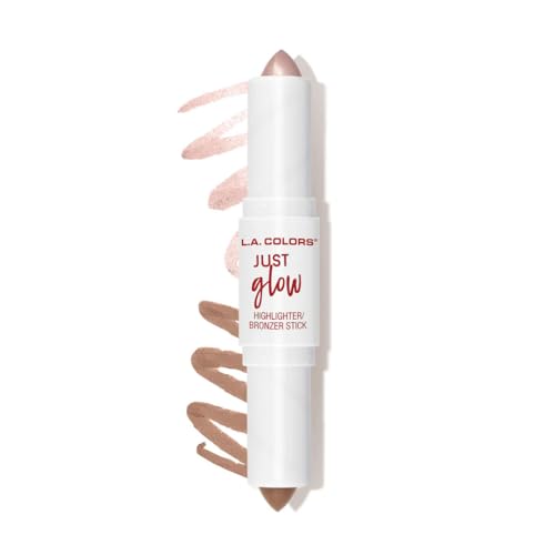 L.A. COLORS Just Glow Highlighter Bronzer Stick Champagne Daze (2-Pack)