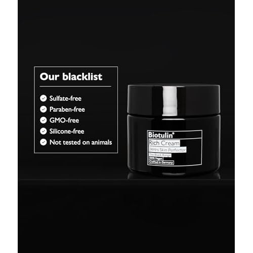 Biotulin - Rich Cream 50ml - Anti-wrinkle moisturizing cream with Spilanthol and Hyaluronic Acid - Plumped and deeply nourished skin for 24 hours