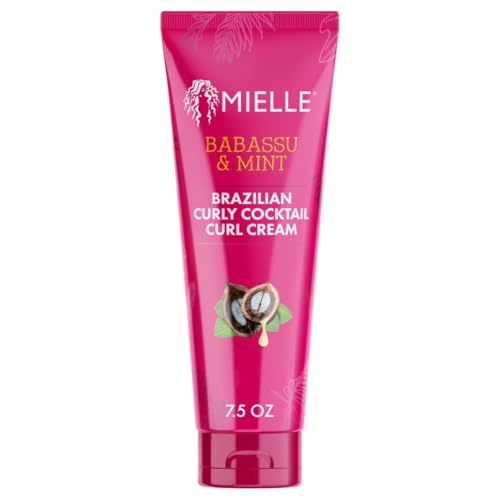Mielle Organics Babassu & Mint Curl Cream for Defined Soft Textured Hair - 7.5oz