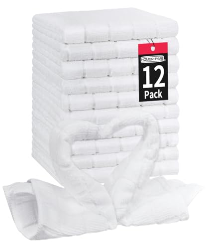 Microfiber Washcloths 12 Pack - Soft Quick Dry Face Towels