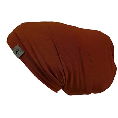 Fairy Black Mother Dreadlocks Loc Cap ? Satin Bonnet Alternative for Locs, Men & Women Hair Cap for Sleeping & Everyday Wear, Breathable Stretch Fit (Orange Rust, Medium)