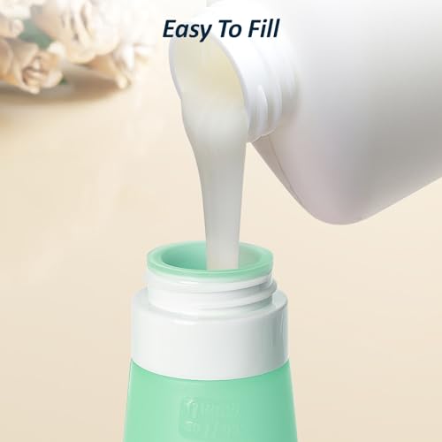 Travel Toiletry Bag with Bottles - TSA Approved 3.4 oz Silicone Containers