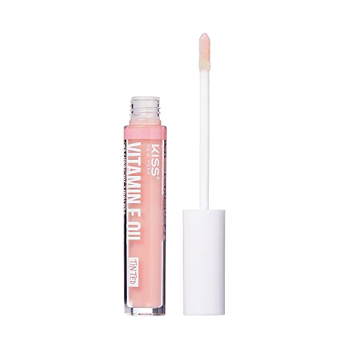 KISS Lip Oil Gloss 3-Pack – Hydrating Non-Sticky, Natural Oil