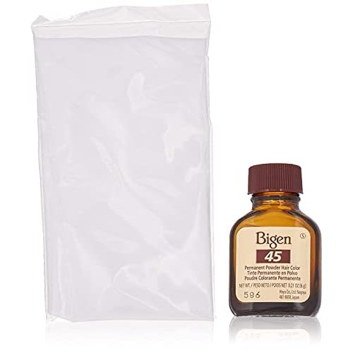 Bigen Permanent Powder Hair Color 45 Chocolate 1 ea (Pack of 4)
