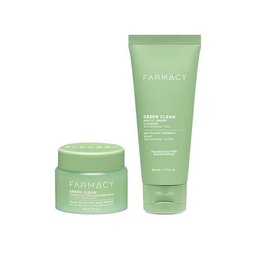 Farmacy Gentle Double Cleanse Skincare Gift Set - Fragrance-Free Face Cleanser & Makeup Remover