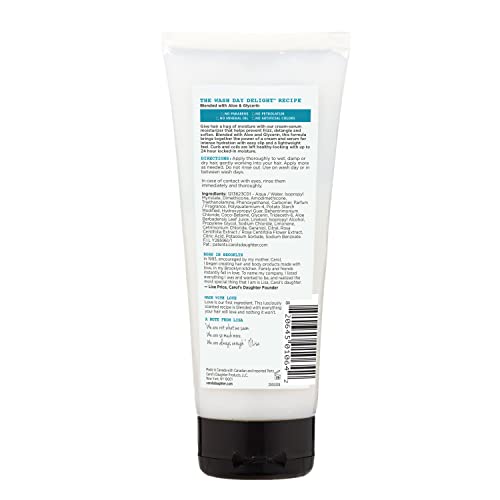 Carol's Daughter Wash Day Delight Cream Serum Hair Moisturizer for Curly Hair, Anti-Frizz, Made with Aloe and Glycerin, 6.8 fl oz