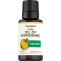 Piping Rock Peppermint Oil | 15 ml Drops | Pure Ingestible Liquid Supplement | Non-GMO, Gluten Free