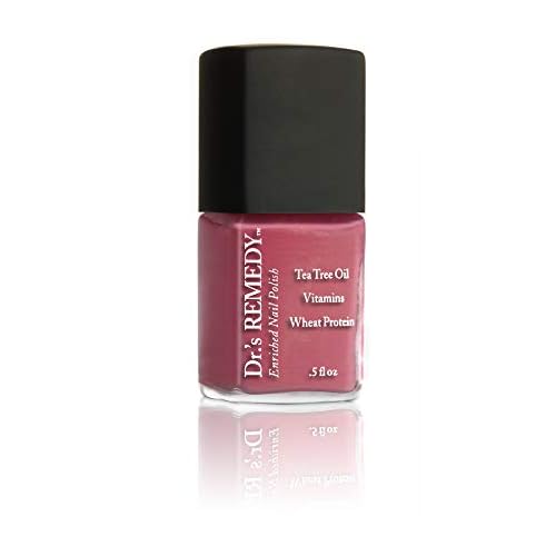 Dr.'s Remedy Enriched Nail Polish, Relaxing Rose with TOTAL Two-in-One Top and Base Coat Set 0.5 Fluid Oz Each