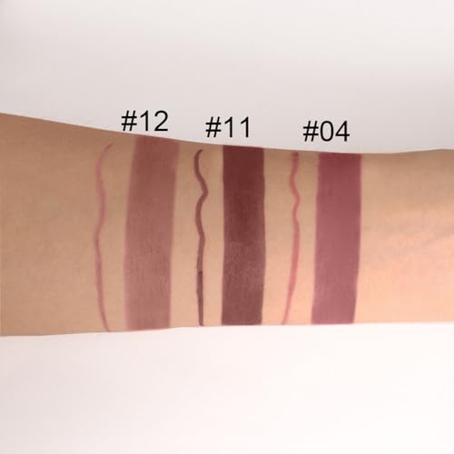 3Pcs Matte Lip Liner & Lipstick Combo Set - 24Hr Waterproof