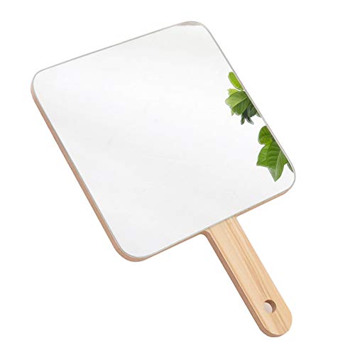 TOF&HAMY Wood Handheld Makeup Mirror 19x19cm