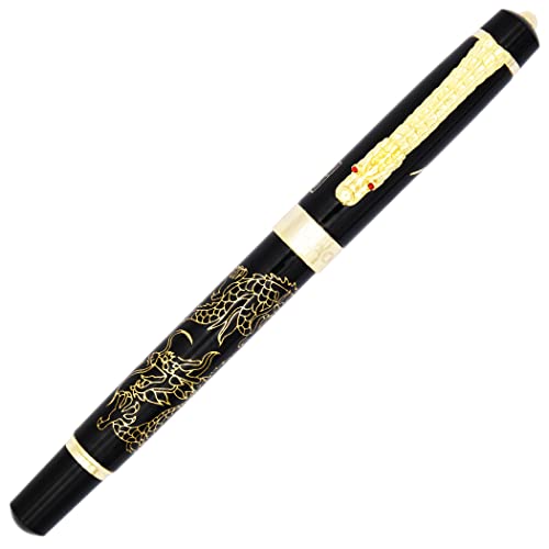 Gullor Fountain Pen - Dragon Pattern, 18K Gold Nib