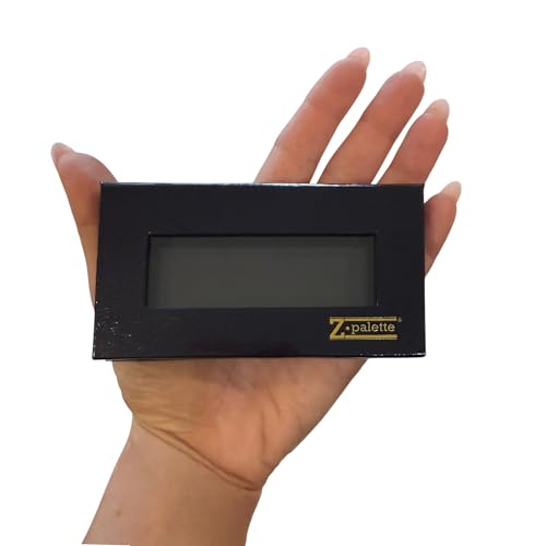 Mini Magnetic Makeup Palette with Clear Window - Black, Portable