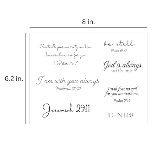 One Grace Strength in God Christian Temporary Tattoos - Inspirational Scriptures Selections - Christian Motivational Bible Verse Words and Cross Tattoos