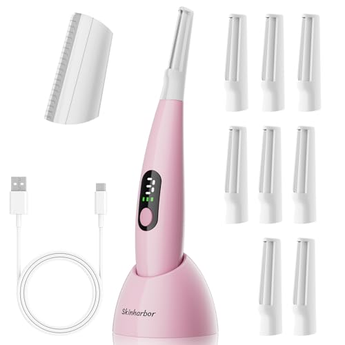Sonic Dermaplane Razor for Women - Facial Exfoliation & Peach Fuzz Removal