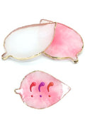 Leaf Design Resin Nail Art Palette - Color Mixing Tray