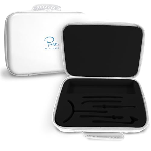 NuDerma Official Carrying Case for High Frequency Wand - Holds All Attachments - Portable for Travel - Compatible with All Nuderma Models - Padded Storage and Travel Case