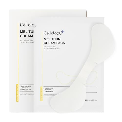 Meliturn Glutathione Cream Mask - 2% Niacinamide & Vitamin C, Visibly Fades Dark Spots & Uneven Tone Look, Brightening Korean Sheet Mask for Radiant Skin, Fragrance-Free (Butterfly Zone)