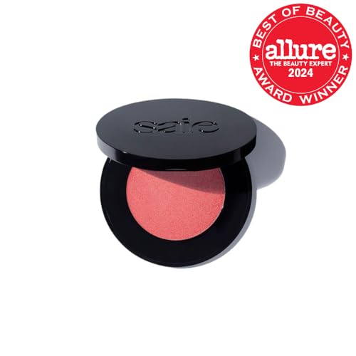 Saie Glow Sculpt Multi-Use Highlighter + Cream Blush - Lightweight with Hyaluronic Acid + Micropearl for Radiant, Glowing Skin - Peachglow (.02 oz)