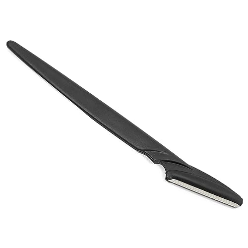 Men's Touch Up Razors for Mustache, Beard (Black, 5.8 Inches, 12 Pack)