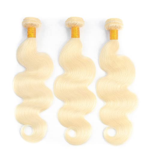 #613 Honey Blonde Bundles Human Hair Body Wave 28 30 32 Inch FuivJuix