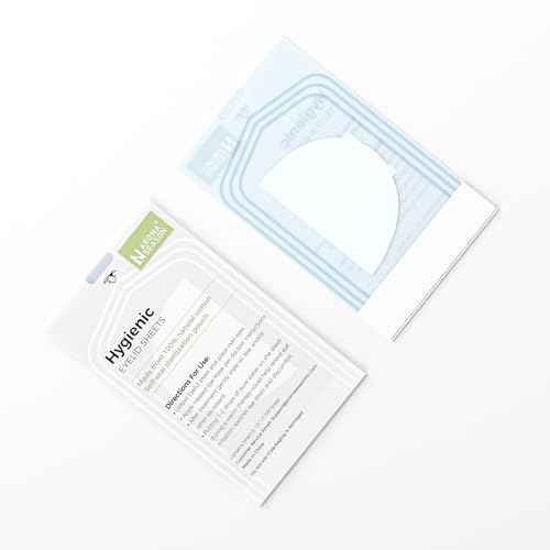 Aroma Season 100% Natural Cotton Hygienic Eyelid Sheets, Perfect for Use with Aroma Season Heated Eye Mask, Warm Eye Compress, Individually Wrapped Untreated Sheets 50 Count Box