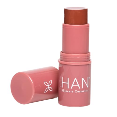 HAN Skincare Cosmetics Vegan, Cruelty-Free, 3-in-1 Multistick for Cheeks, Lips, Eyes, Toasted Nutmeg | Large