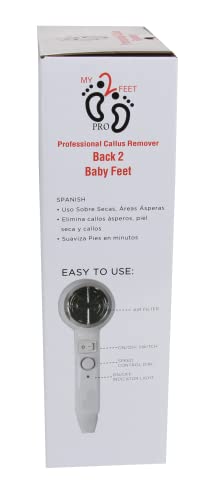 Electric Callus Remover with Replacement Disks and Speed Control