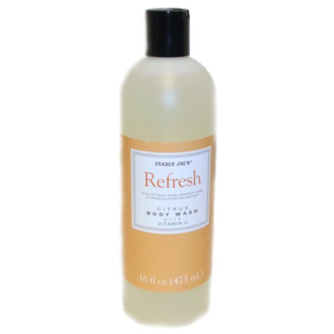 Trader Joe's Refresh Citrus Body Wash with Vitamin C - Cruelty Free, 16 Fl Oz (473 mL)