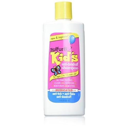 Sulfur 8 Anti-Dandruff Shampoo for Kids 7.5 oz ? Gentle Medicated Dandruff Control for Itchy Scalp, Mild Cleanse with Kid-Friendly Fresh Fragrance for Children & Sensitive Scalps