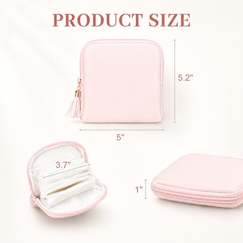 Small Travel Jewelry Case, Organizer Pouch Bags with Zipper
