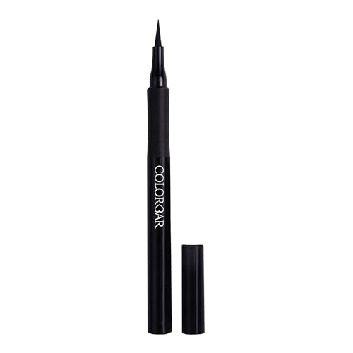 Colorbar Ultimate Eye Liner - 3-in-1 Collection Black Liquid Eyeliner - Waterproof and Transfer-Proof - Eyeliner Pen - 001 Ultimate Black - 0.03 oz
