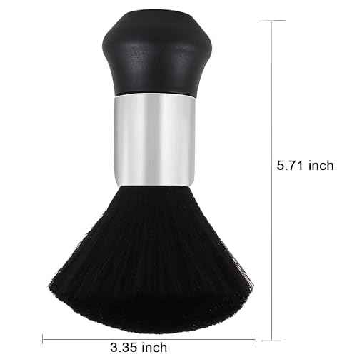 Large Neck Duster Brush Professional Barber Neck Duster Brush Soft Barber Face Cleaning Hairbrush Nylon Hair Cutting Kits Barber Accessories Cleaning Supplies
