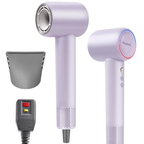 Rizzdeek Lightweight Hair Dryer - Fast Drying, 500 Million Ions