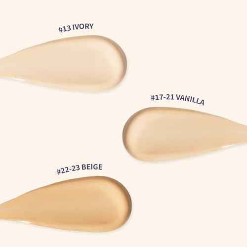 HEVEBLUE Penta Berry Panthenol Repair Concealer 17-21 VANILLA - Lightweight, Full Coverage Dark Circles, Acne&Blemishes, Vegan, Sensitive Skin, Korean Makeup, Non-clogging Pores