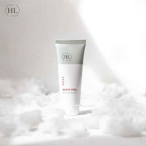 HL Holy Land Cosmetics White Peel with Lactic Acid. Lactolan Gentle Peeling Removes Dead Skin Cells for Fresh, Youthful Look. Adds Moisture to Dried, Damaged Skin