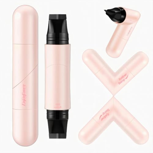Cat Eye Eyeliner Stamp Pen - Waterproof Winged Dual-Ended, Black & Brown