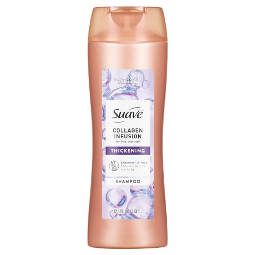 Suave Professionals Collagen Infusion Thickening Shampoo 12.6 oz - Volumizing for Fine Hair