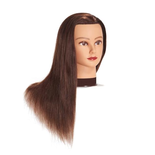 20-22" Mannequin Training Head 100 Human Hair with Clamp Holder |