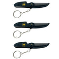 GENTS Mustache and Beard Styling Comb, pocket sized (Keychain Folding Beard Comb, 3 Pack)
