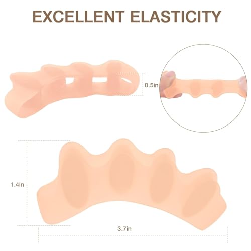 Ergonomic Toe Separators for Foot Pain Relief (2-Pack)